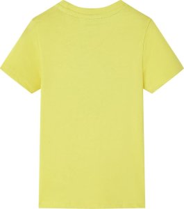 vidaXL Koszulka dziecięca z krótkimi rękawami, żółta, 92 2