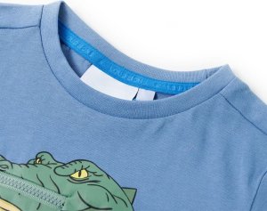 vidaXL Koszulka dziecięca, kolor średni niebieski, 128 3