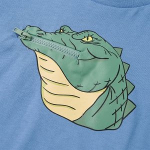 vidaXL Koszulka dziecięca, kolor średni niebieski, 128 4