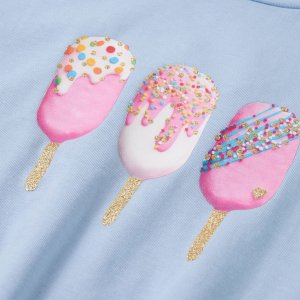 vidaXL Koszulka dziecięca, niebieska, 116 4