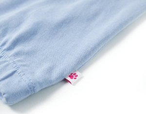 vidaXL Koszulka dziecięca, niebieska, 116 5