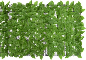 vidaXL Osłona balkonowa, zielone liście, 200x75 cm 3