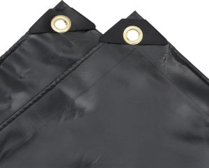 vidaXL Plandeka, antracytowa, 5x5 m, 600 g/m² 5