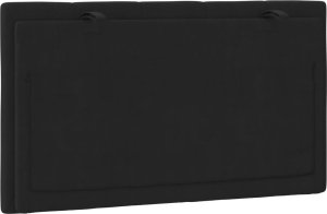 vidaXL Poduszka na wezgłowie, czarna, 80 cm, aksamitna 7