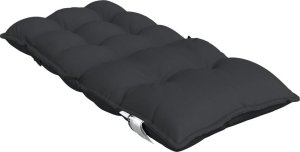 vidaXL Poduszki na krzesła z niskim oparciem, 6 szt., czarne 5