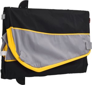 vidaXL Przyczepka rowerowa, czarno-żółta, 45 kg, żelazo 10