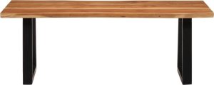 vidaXL Stolik kawowy, 110x55x40 cm, lite drewno akacjowe 2