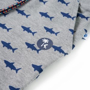 vidaXL Szorty dziecięce ze sznurkiem ściągającym, jasnoszary melanż, 116 4