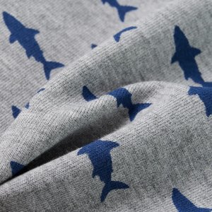 vidaXL Szorty dziecięce ze sznurkiem ściągającym, jasnoszary melanż, 116 7