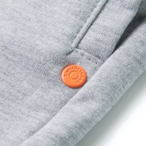 vidaXL Szorty dziecięce ze sznurkiem ściągającym, szare, 128 5