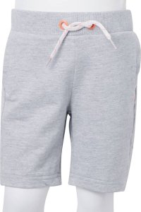 vidaXL Szorty dziecięce ze sznurkiem ściągającym, szare, 128 9