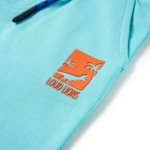 vidaXL Szorty dziecięce ze sznurkiem, aqua, 128 4