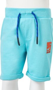 vidaXL Szorty dziecięce ze sznurkiem, aqua, 128 8