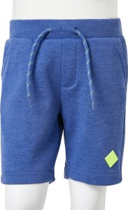 vidaXL Szorty dziecięce ze sznurkiem, niebieski melanż, 128 8