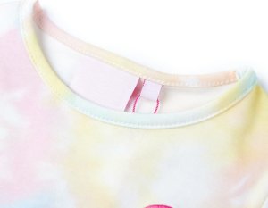 vidaXL T-shirt dziecięcy, wielokolorowy, 104 3