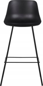 Beliani Krzesło barowe Zestaw 2 Czarny EMMET 5
