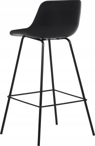 Beliani Krzesło barowe Zestaw 2 Czarny EMMET 6