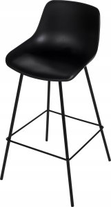 Beliani Krzesło barowe Zestaw 2 Czarny EMMET 7