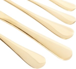 Beliani Zestaw sztućców 30 elementów złoty FUSILLI 3