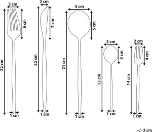 Beliani Zestaw sztućców 30 elementów srebrny RIGATONI 5