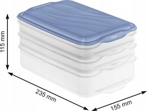 Rotho Rotho Rondo 2 x 750 ml niebieski 3