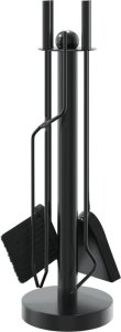 vidaXL 5-częściowy zestaw akcesoriów do kominka, 18x56 cm, stal 5