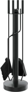 vidaXL 5-częściowy zestaw akcesoriów do kominka, 18x56 cm, stal 6