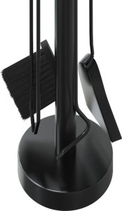 vidaXL 5-częściowy zestaw akcesoriów do kominka, 18x56 cm, stal 8