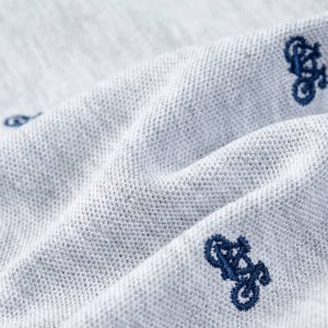 vidaXL Dziecięca koszulka polo, szary melanż, 140 7