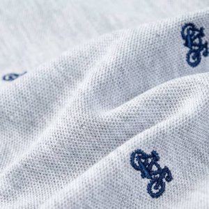 vidaXL Dziecięca koszulka polo, szary melanż, 128 7