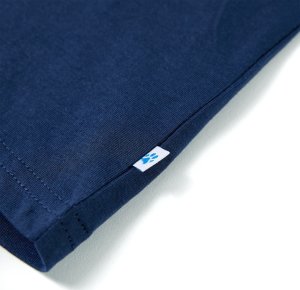 vidaXL Koszulka dziecięca z krótkimi rękawami, niebiesko-granatowa, 116 5