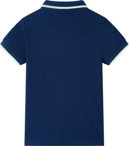 vidaXL Koszulka dziecięca polo, granatowa, 140 2