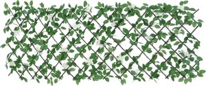 vidaXL Kratka ze sztucznym bluszczem, rozsuwana, zielona, 186x70 cm 3