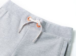 vidaXL Szorty dziecięce ze sznurkiem ściągającym, szare, 104 3