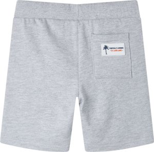 vidaXL Szorty dziecięce ze sznurkiem ściągającym, szare, 140 2