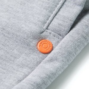 vidaXL Szorty dziecięce ze sznurkiem ściągającym, szare, 140 5