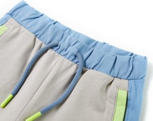 vidaXL Szorty dziecięce ze sznurkiem, niebieskie, 104 3