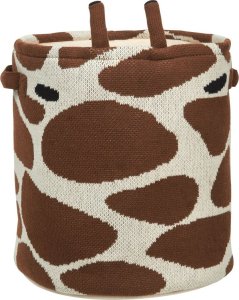 Beliani Zestaw 2 koszy bawełnianych beżowo-brązowy POMANG 3