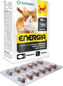 EUROWET Wita-Vet Kot Energia Junior + Adult 60tabl 1