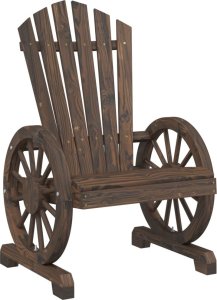 vidaXL Krzesło ogrodowe Adirondack, lite drewno jodłowe 2