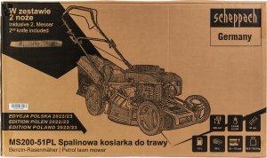 Kosiarka spalinowa Scheppach Kosiarka spalinowa Scheppach MS200-51 + olej + nóż 14