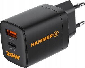 Ładowarka Hammer Ładowarka Sieciowa Hammer 20W Pd Usb Typ-C Rapidcharge Duo 2