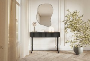 Selsey Toaletka Veldio 110 cm czarna z czarnymi nogami 2