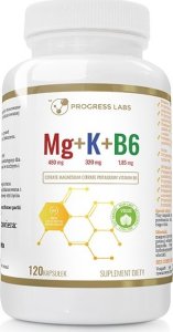 Progress Labs Progress Labs Magnez + Potas + Witamina B6 - 120 kapsułek 1