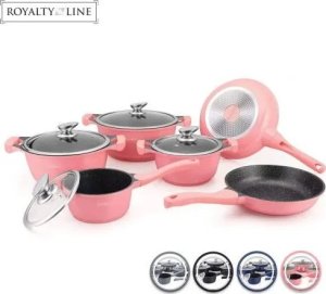 Royalty Line Garnki Royalty Line BS1010M Miedź Stal 10 Części 9