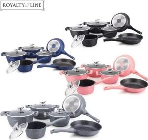 Royalty Line Garnki Royalty Line BS1010M Miedź Stal 10 Części 10