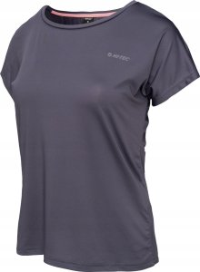 Hi-Tec Damska koszulka zkrótkim rękawem Hi-tec Lady Hine szara rozmiar XL 2