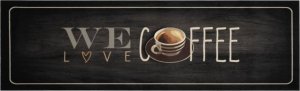 vidaXL vidaXL Dywanik kuchenny z napisem Coffee, 45x150 cm, aksamitny 2