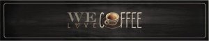 vidaXL vidaXL Dywanik kuchenny z napisem Coffee, 60x300 cm, aksamitny 2