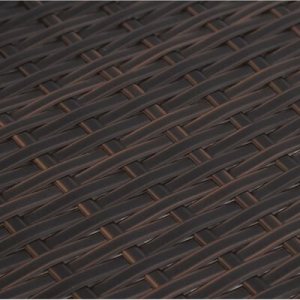 vidaXL 10-cz. zestaw mebli ogrodowych z poduszkami, brązowy polirattan 17